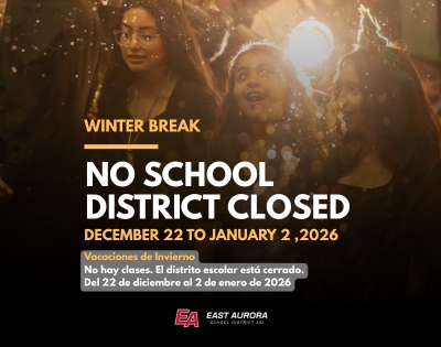 Winter Break: December 22 to January 2, 2026. No School for Students.